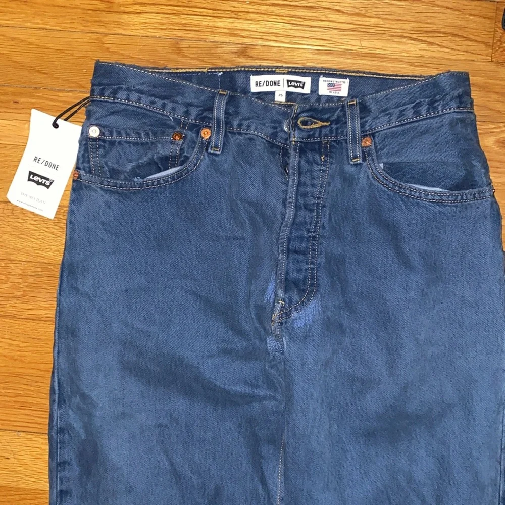 NWT RE/DONE Levi’s Button Fly Tinted Blue Steel 90s Jean - Picture 6 of 14